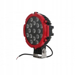 Raudona halogeninė darbo lempa 17led 12 24v 3825lm