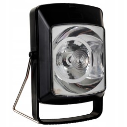 LED avarinis kelio žibintas stovi ant R20 baterijų