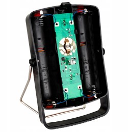 LED avarinis kelio žibintas stovi ant R20 baterijų