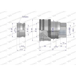 Stabdžių greitoji jungtis, lizdas 1 2 Warynski