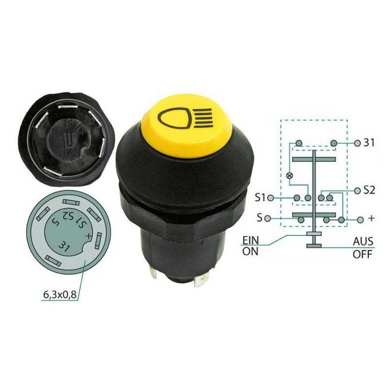 Fendt Deutz Fahr Valmet artimųjų šviesų jungiklis