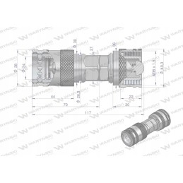 Reduktorius, Euro push pull lizdas, prisukamas 50