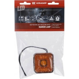 LED kvadratinė markerinė lempa 12 24v su kabeliu ir