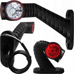 LED markerinė lempa, ilga, lenkta, 12 24v, dešinė