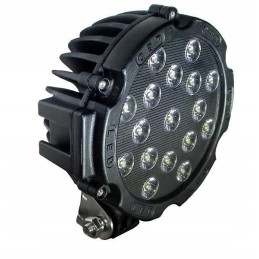 Darbo lempa juoda halogeninė 17led 12 24v 3825lm