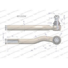 Vairo šarnyras Manitou 601222 Warynski