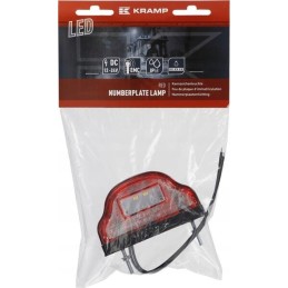 Raudona LED valstybinio numerio lempa