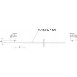Raudona LED valstybinio numerio lempa