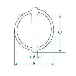 12 mm užspaudžiamas kaištis