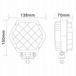 Darbinis šviestuvas su metaliniu gaubtu 250m 4400 lm maks