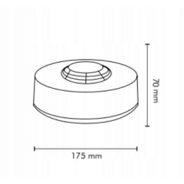 Blykstės lempos gaidys 48led ufo ii r65 r10 magnetas