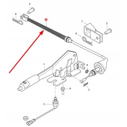 Acw013840b rankinio stabdžio svirties trosas