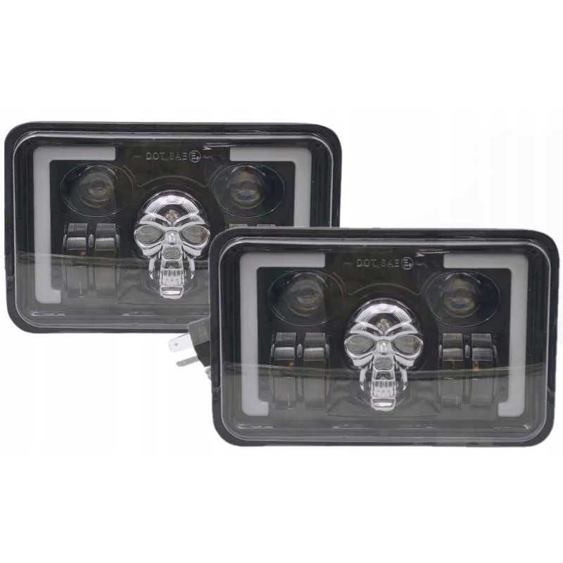 2x LED kaukolės reflektoriaus lempos rinkinys 27w