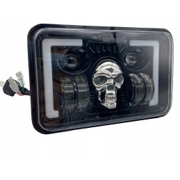 2x LED kaukolės reflektoriaus lempos rinkinys 27w