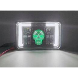 2x LED kaukolės reflektoriaus lempos rinkinys 27w