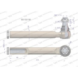 Vairo šarnyras Manitou 661501 Warynski