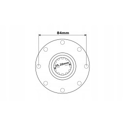 Deutz varančiojo veleno flanšas 04361968