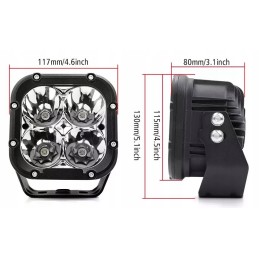 Ilgo nuotolio LED darbo lempų komplektas 2x35w