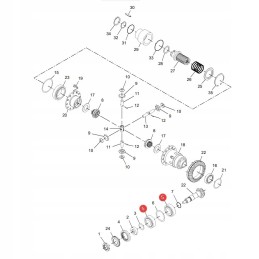 Fendt pavaros kūgio guolis f334310020060 originalus