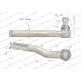 Manitou 601219 Warynski vairo jungtis