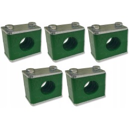 5x vienas spaustukas 12mm hidraulinėms linijoms montuoti