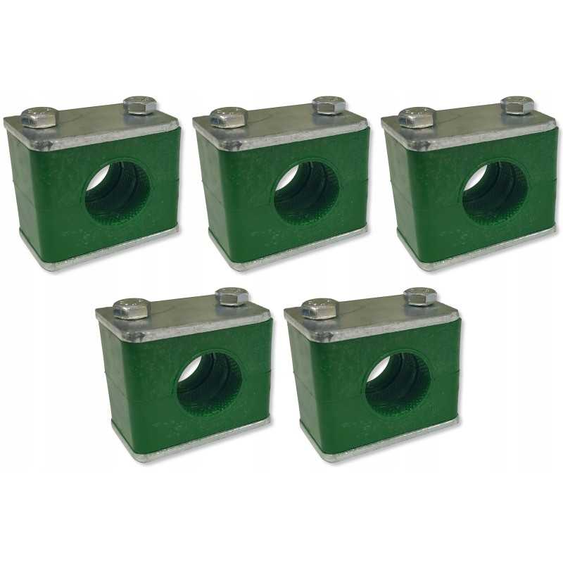 5x vienas spaustukas 12mm hidraulinėms linijoms montuoti