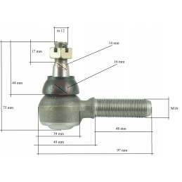 Yanmar EF352t strypo galas, dešinysis