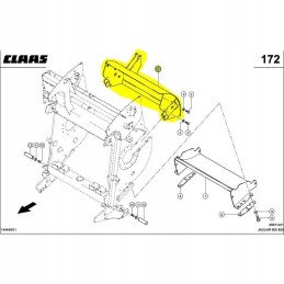 Peilio būgno lakštas claas jaguar 870 9874042