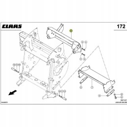 Peilio būgno lakštas claas jaguar 870 9874042