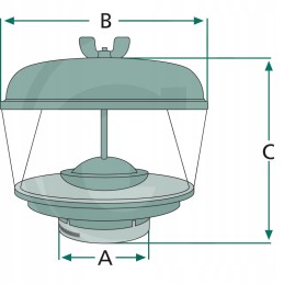 Oro pirminis filtras 186mm 157mm 77mm