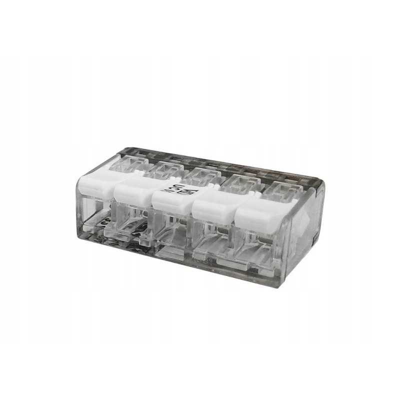 5 skylių elektrinė greitoji jungtis su srovės skląsčiu