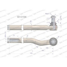 Vairo šarnyras Manitou 601215 Warynski
