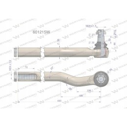 Manitou 601215 Warynski vairo jungtis