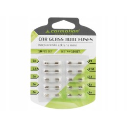 Stiklo saugikliai 20 mm 10 vnt