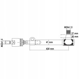 Strypo galas manitou 960579 l 430 ašinis