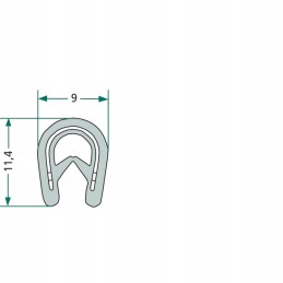 Universalus kabinos sandariklis 9x11 4 mm granitas