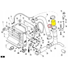 Guminis vandens vamzdis fi 50 90 sutvirtintas C 38 audiniu