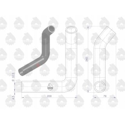 Siurbimo vamzdis, guminė žarna 951306 c 360 zetor ru