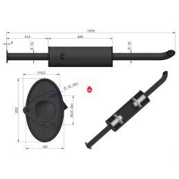 Duslintuvas ursus c 385 turbo 1676mm 9 8kg originalus
