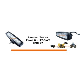 LED darbo lempa halogeninė 12 24 w 6 led panelė