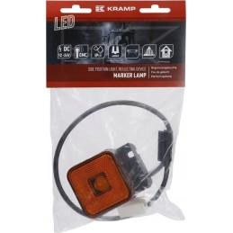 LED kvadratinė markerinė lempa 12 24v su laikikliu ir