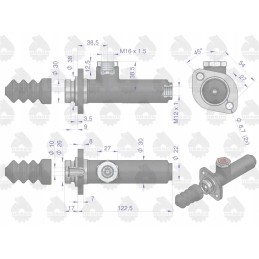 Trumpas stabdziu siurblys 80600076 c 360 385 originalus