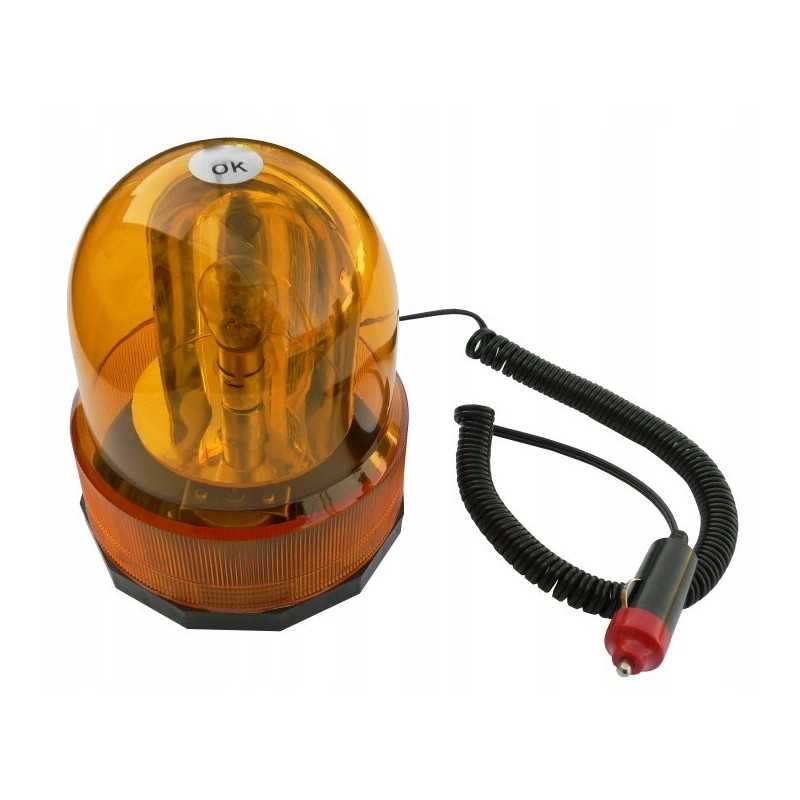 Įspėjamoji lemputė oranžinė gaidys ba15s 24v