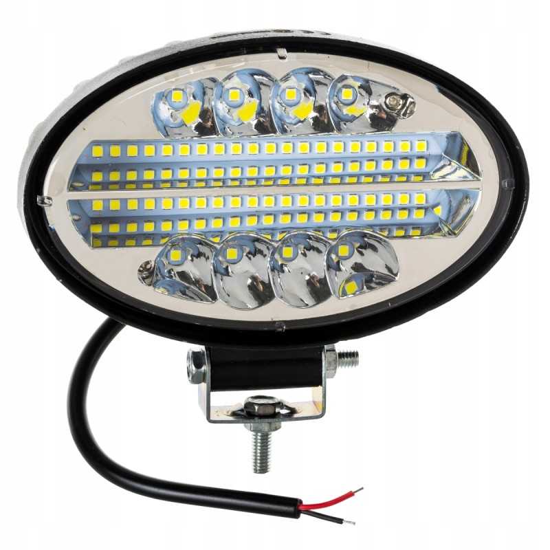 Darbinis šviestuvas 48 LED halogeninis 2880lm, ovalus aliuminis