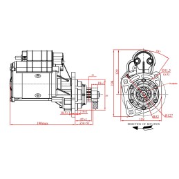 Starteris Ursus C 385 Zetor 8011 12v 3 2kw