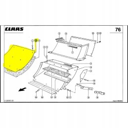 Lakštinio metalo gaubtas jaguaro peiliams 840 860 880 0762182