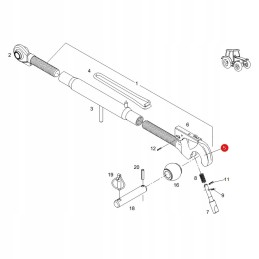 Viršutinės jungties kabliukas fendt f716921050010 originalus