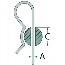 Spyruoklinis kaištis 10-16 mm velenams