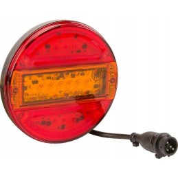 Apvalus LED galinis žibintas, skersmuo 140mm, 12 24v
