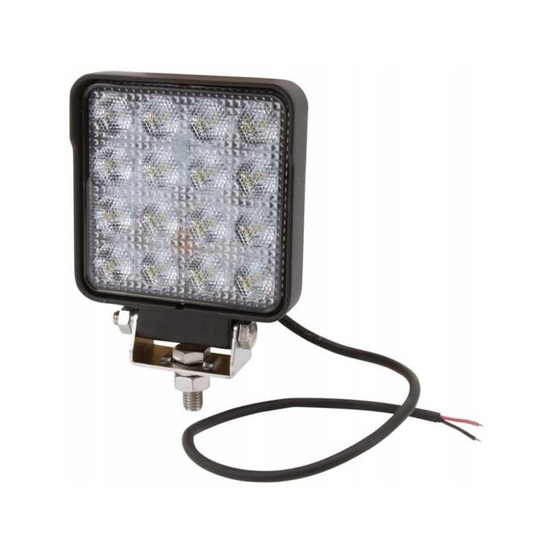Darbo lempa 16 LED kvadratas 25w 3040 lm 10 30v